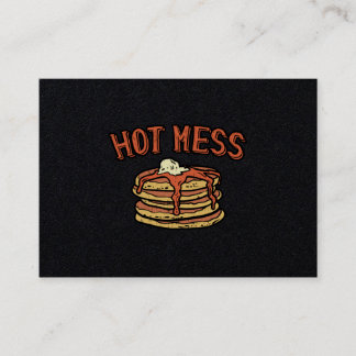 Cartão De Visita Café da Manhã de Panqueca Quente
