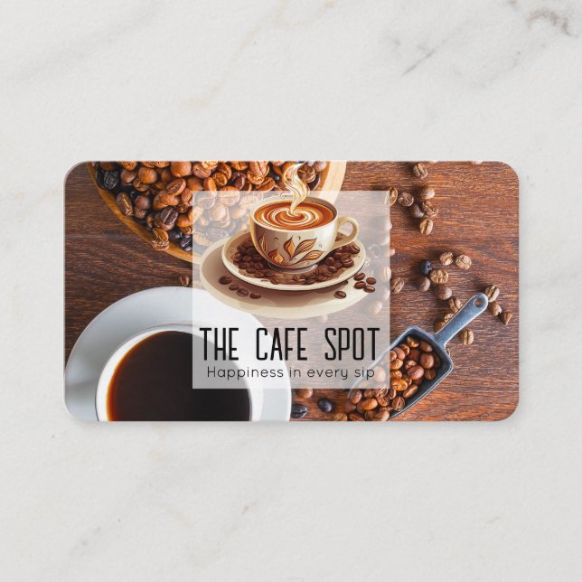 Cartão De Visita Café e feijão (Frente)