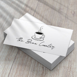 Cartão De Visita Café Profissional Minimalista