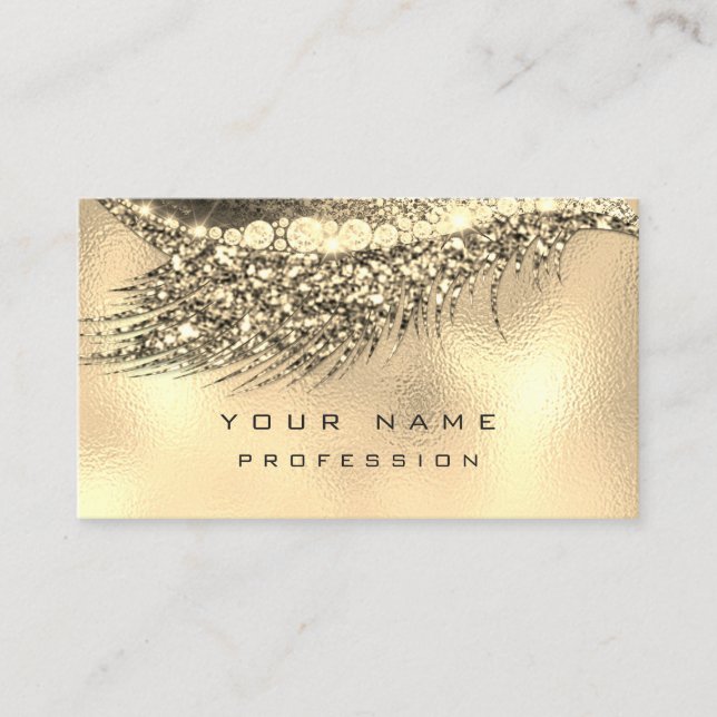 Cartão De Visita Cãibras Anorelhas Levantadas Glama Metálico Brilho (Frente)