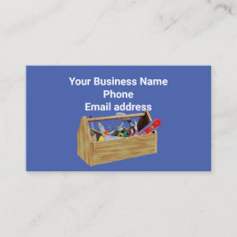 Cartão De Visita Caixa de ferramentas com ferramentas