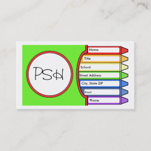 Cartão De Visita Caixa inicial dos pastéis