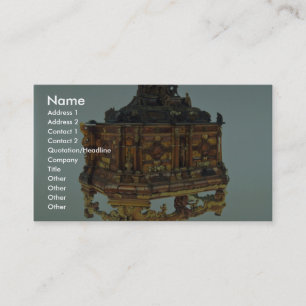 Cartão De Visita Caixão ambarino do século XVII, Malbork, Polônia