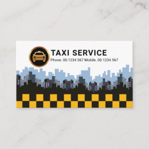 Cartão De Visita Caixas de Verificação de Táxi Amarelo do Skylin