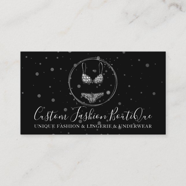 Cartão De Visita Calças de calcinha de Lingerie de calça de banho B (Frente)