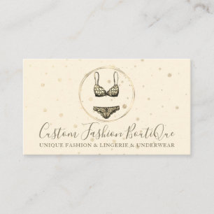 Cartão De Visita Calças Douradas Bikini De Lingerie De Calcinha Br