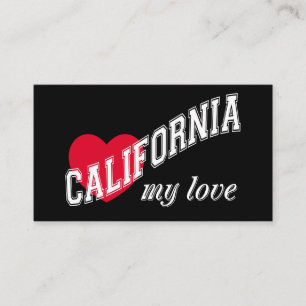Cartão De Visita Califórnia meu amor