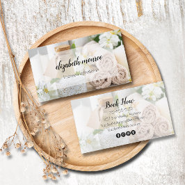 Cartão De Visita Caligrafia de Script Manuscrito Spa