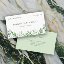 Calm Soft Greenery deixa conselheiro terapêutico