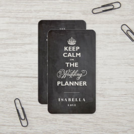 Cartão De Visita Calma, sou o Planner de Casamento Engraçado