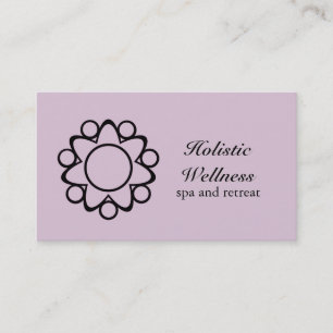 Cartão de visita calmo da flor, lavanda