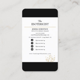 Cartão De Visita Calor de Energia/ Intuitivo/ Reiki/ Tarot/ Esotern