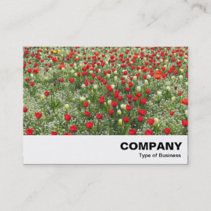 Cartão De Visita Cama de Tulipas