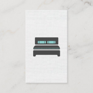 Cartão De Visita Cama e café da manhã / Padrão de Linen
