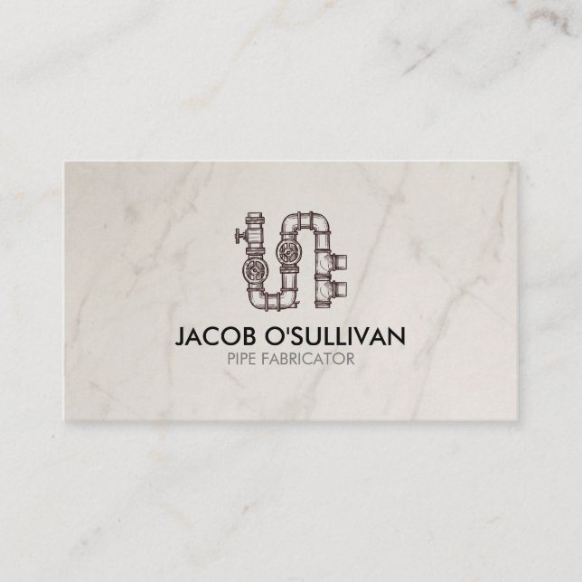 Cartão De Visita Camada de Pipe de Canalização (Frente)