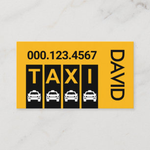 Cartão De Visita Camadas de Rota de Transporte de Táxi