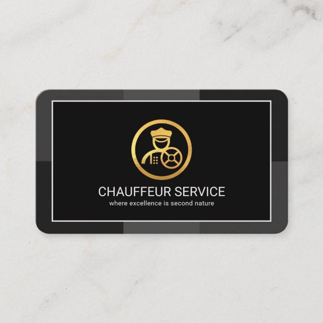 Cartão De Visita Camadas monocromáticas de Cinza criativa (Frente)