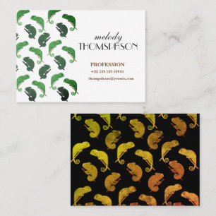 Cartão De Visita Camaleões