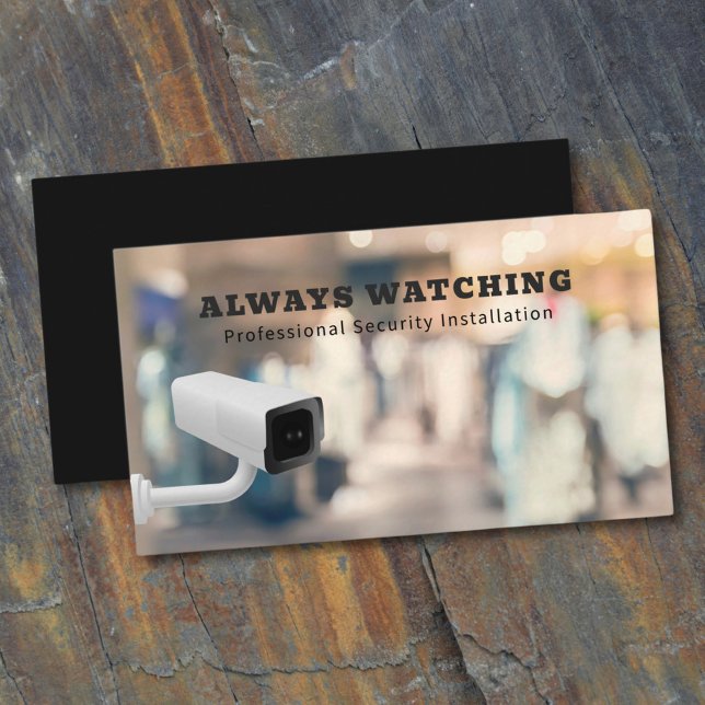 Cartão De Visita Câmara CCTV do Sistema de Vigilância de Soluções d (Criador carregado)