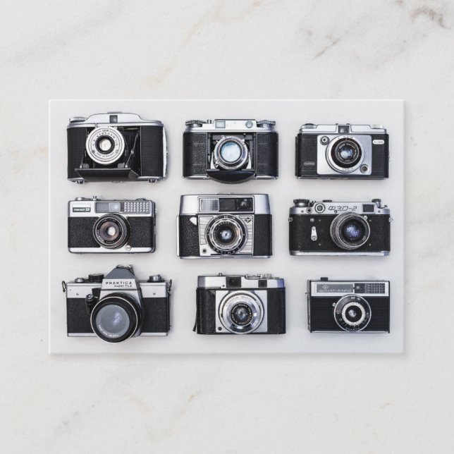 Cartão De Visita Câmara Vintage (Frente)