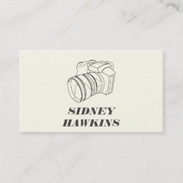 Cartão De Visita Câmera (line art) | Fotografia