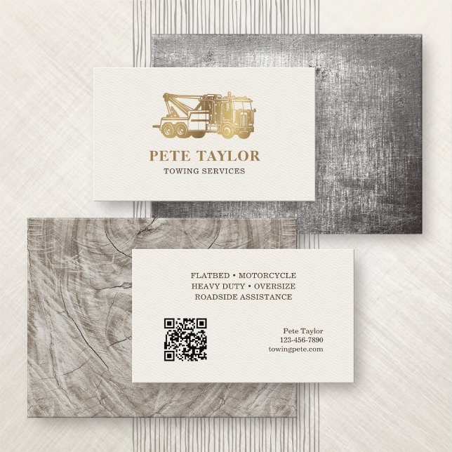 Cartão De Visita Caminhão de reboque (Criador carregado)