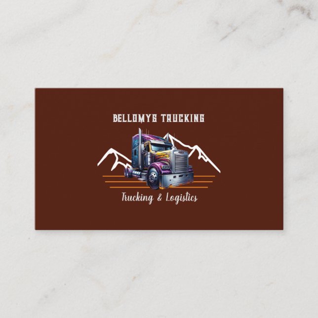 Cartão De Visita Caminhão Semi E Logístico (Frente)