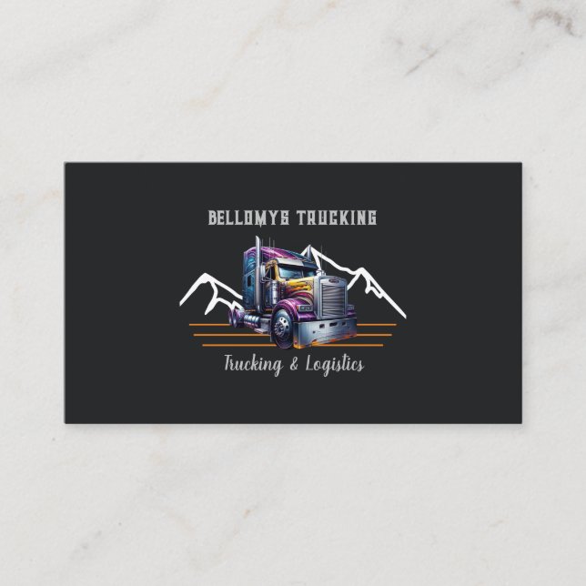 Cartão De Visita Caminhão Semi E Logístico (Frente)