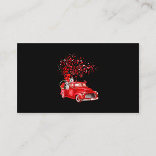 Cartão De Visita Caminhão Vermelho rouco Coração da borboleta d