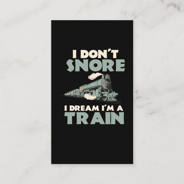 Cartão De Visita Caminho de ferro do comboio do modelo de locomotiv (Frente)