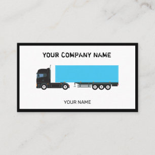 Cartão De Visita Caminhões De Transporte De Caminhões Semirreboques