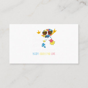 Cartão De Visita Camisas de consciência autista Camisas autistas p