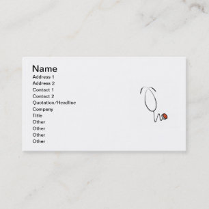 Cartão De Visita Camiseta e presentes do estetoscópio