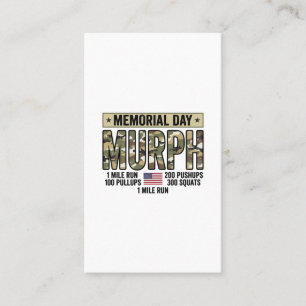 Cartão De Visita Camiseta Vetorial Vintage de Treino Memorial Day M