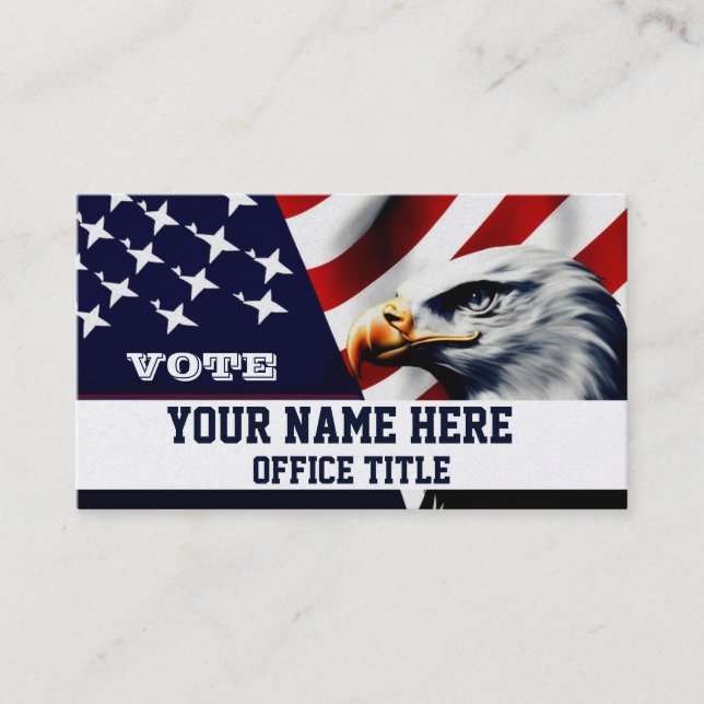 Cartão De Visita Campaign Template Business Card (Frente)