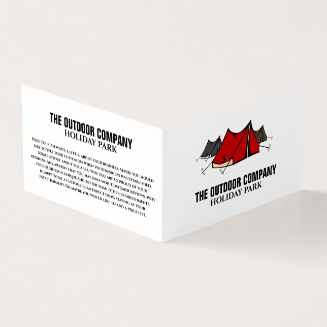 Cartão De Visita Campsite, Holiday Park Detalhado (Exterior)