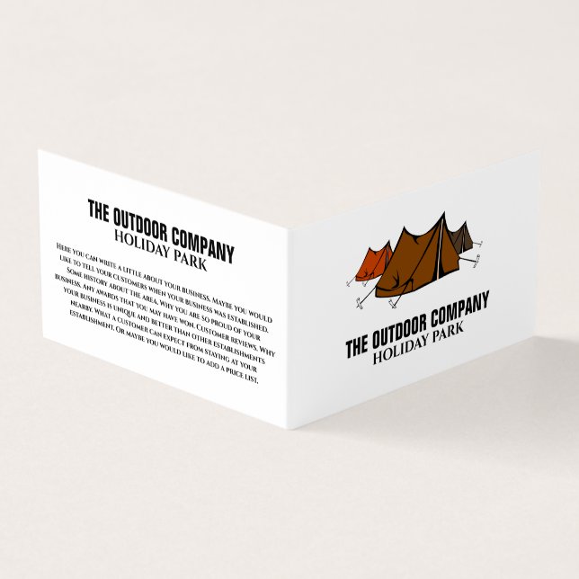 Cartão De Visita Campsite, Holiday Park Detalhado (Exterior)