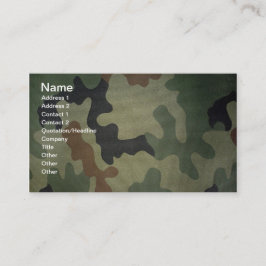 Cartão De Visita Camuflagem