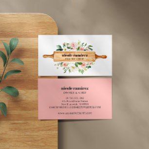 Cartão De Visita Cana-Floral Rolando Pino Patisseriado