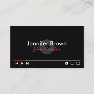 Cartão De Visita Canal do Youtube Youtuber Editor de Vídeo Criador