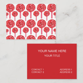 Cartão De Visita Candy Lollipop Sweet Candy Lollipop