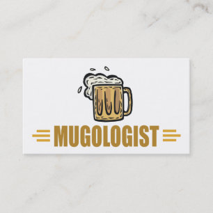 Cartão De Visita Caneca de Cerveja Engraçada