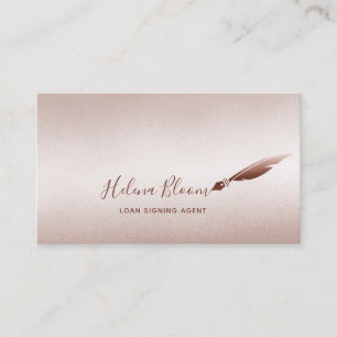 Cartão De Visita Caneta Removível do Agente de Assinatura de Emprés