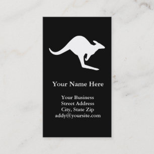 Cartão De Visita Canguru do cuidado