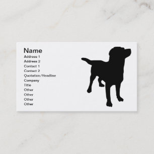 Cartão De Visita Canina Silhouette