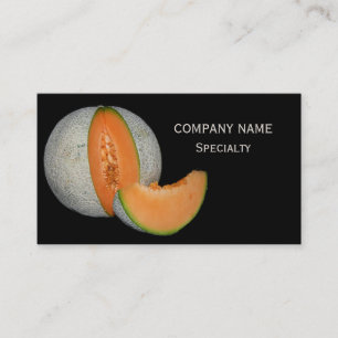 Cartão De Visita Cantaloupe Melon em fatias