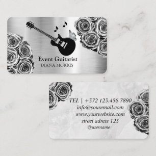 Cartão De Visita Cantor Guitarrista Músico Para Evento