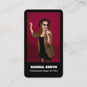 Cartão De Visita Cantor Profissional