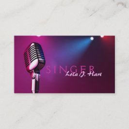 Cartão De Visita Cantor, Vocalista, Solo, Entretenimento