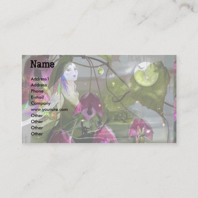 Cartão De Visita Cantora Moonlight! (Frente)